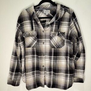Carhartt Plaid Hooded Shirt Boys 16/18